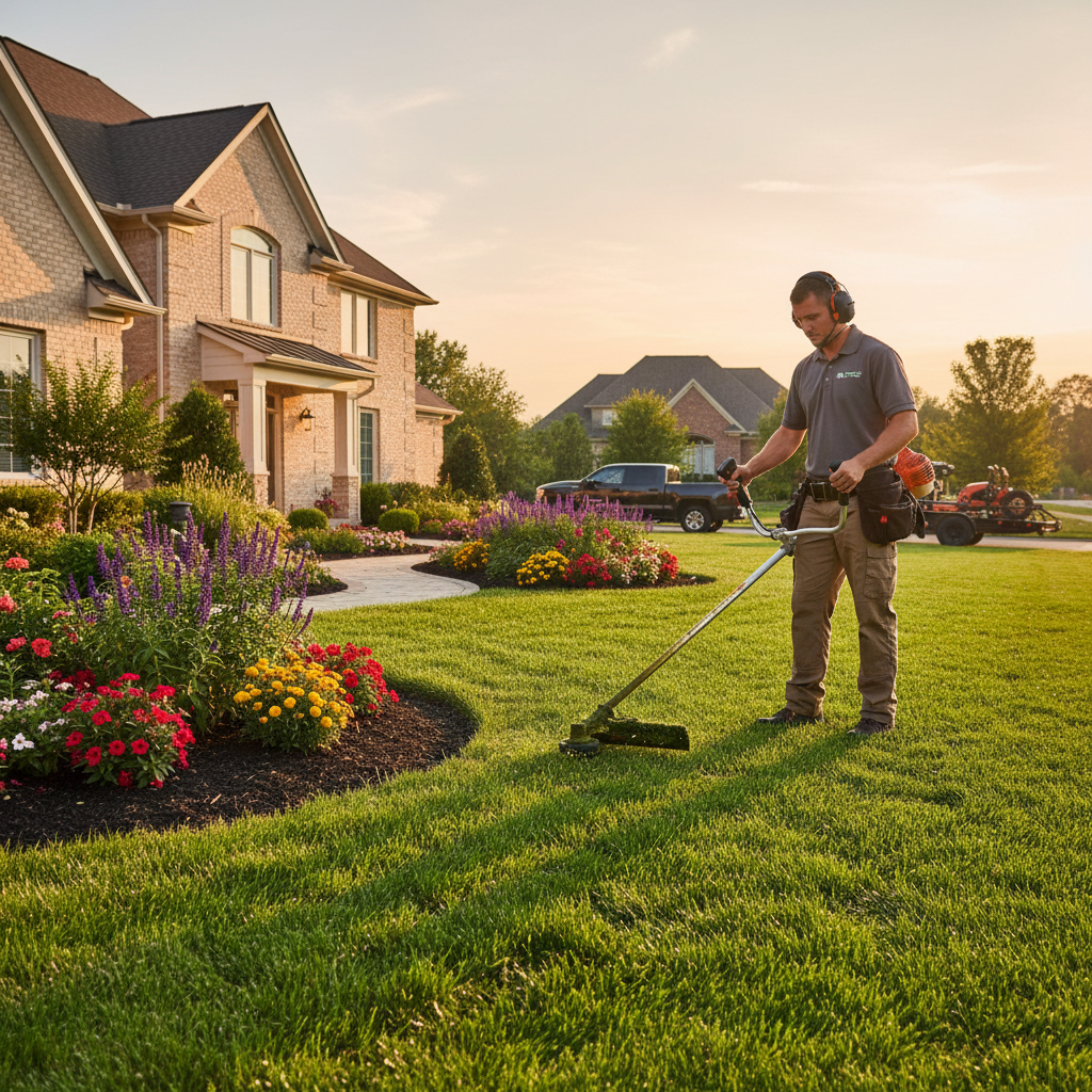 Landscaping and mulching